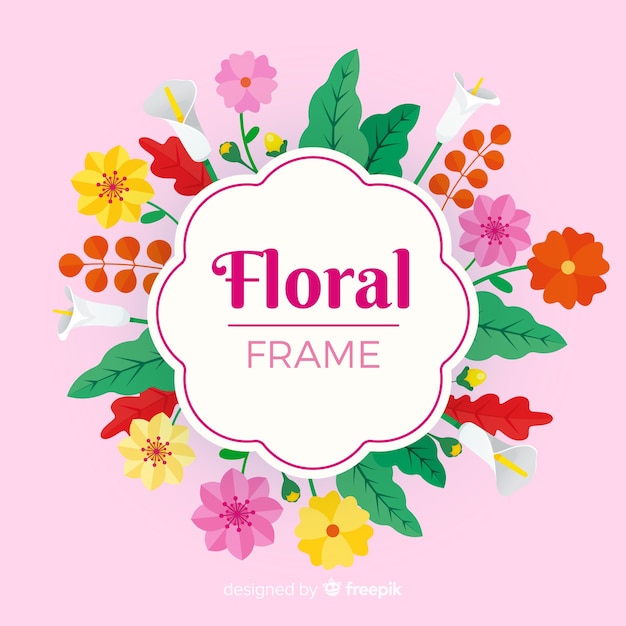 Free vector floral frame