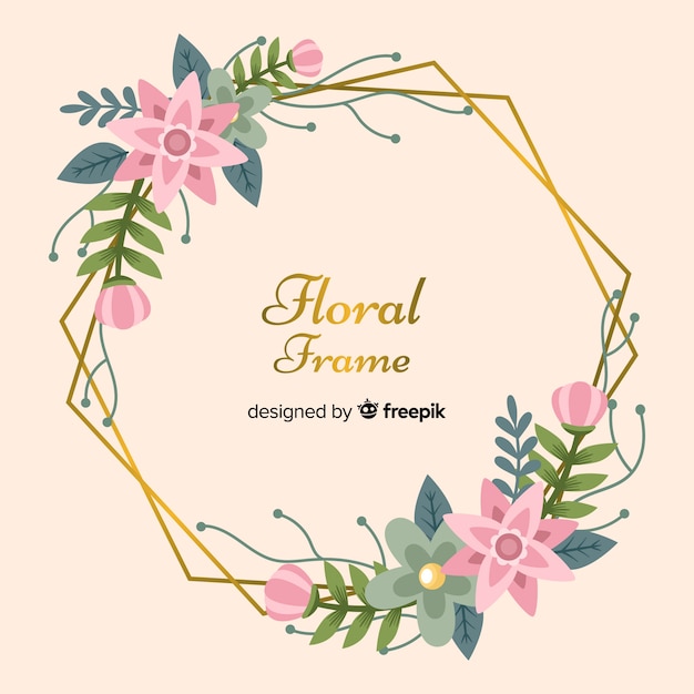 Free Vector floral frame