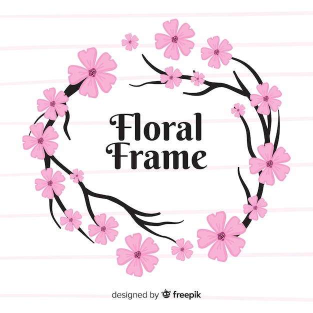 Free vector floral frame