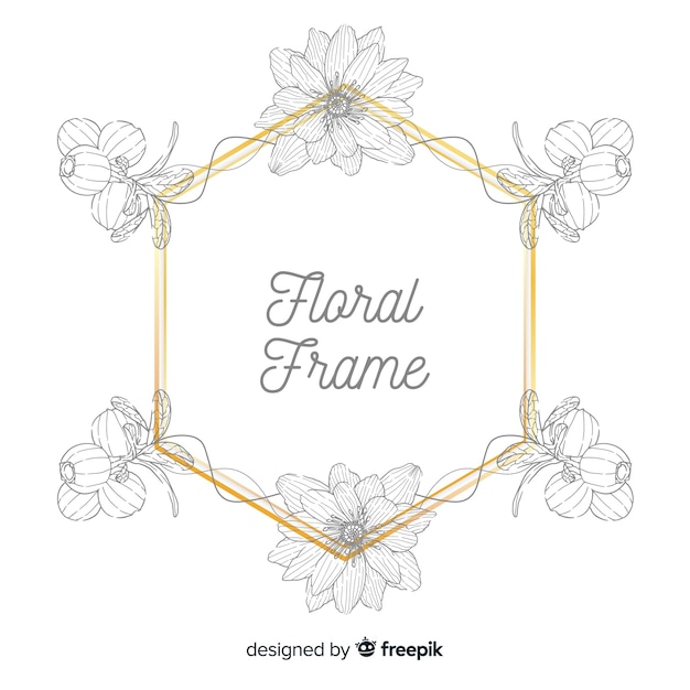 Free Vector floral frame