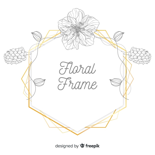 Free Vector floral frame