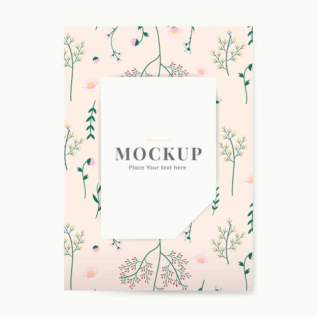 Free vector floral greeting card