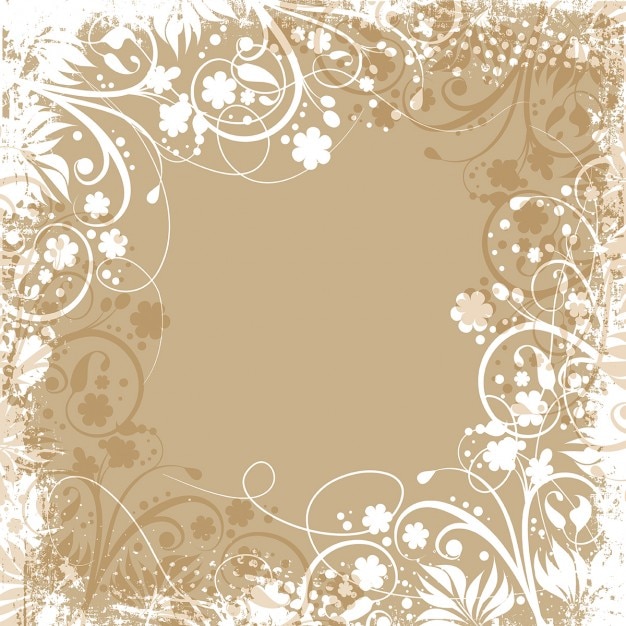 Free vector floral grunge background