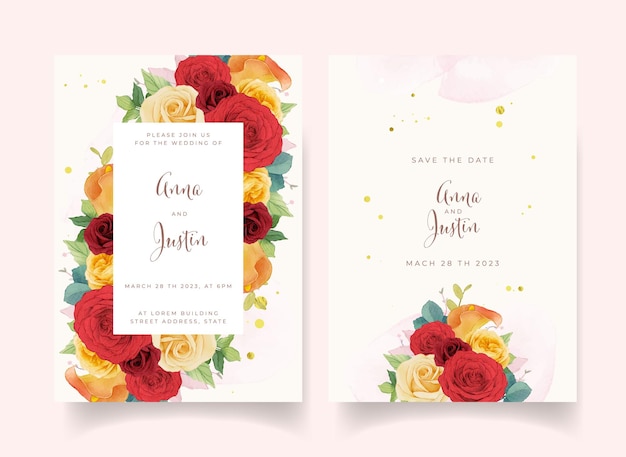 floral invitation card