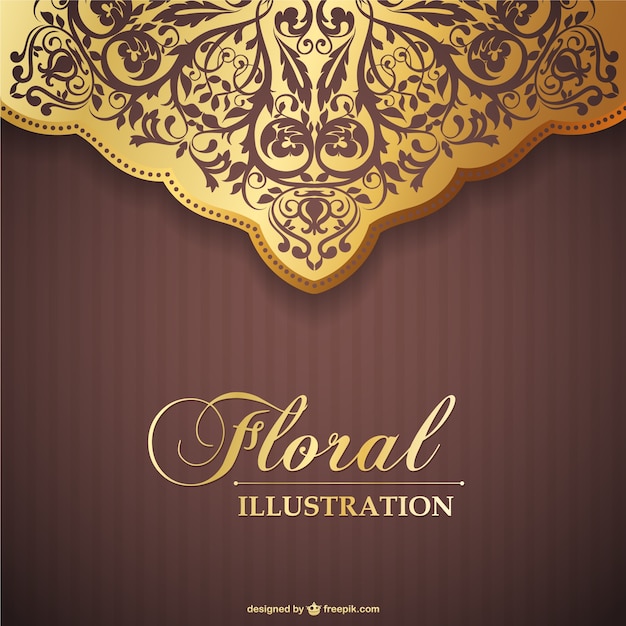 Free vector floral invitation vector