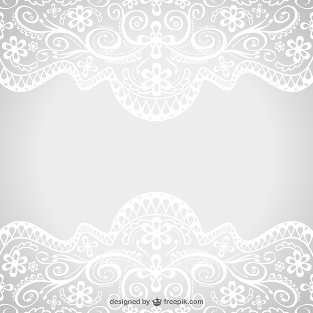 Free Vector floral lace ornaments 