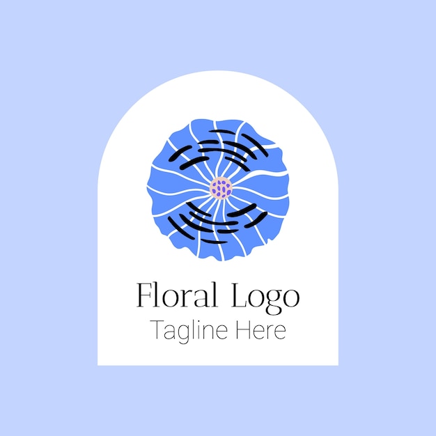 Floral logo template