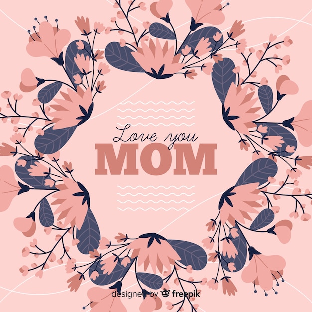 Free Vector floral mother's day background