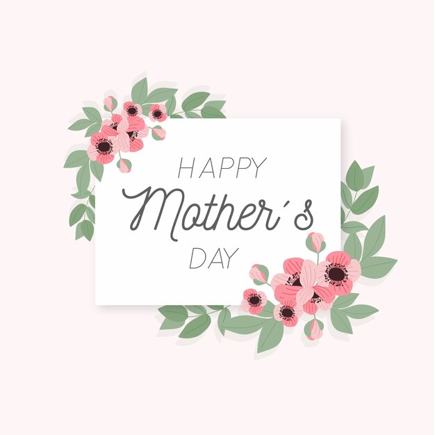 Floral mother's day concept