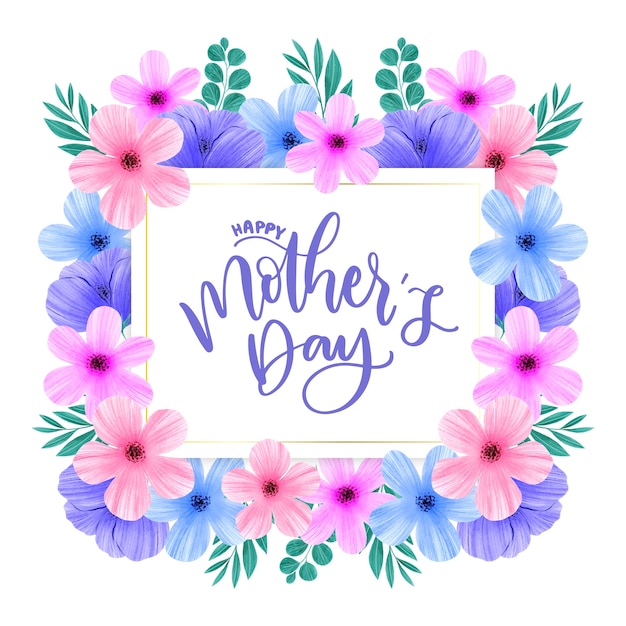 Floral mother's day concept