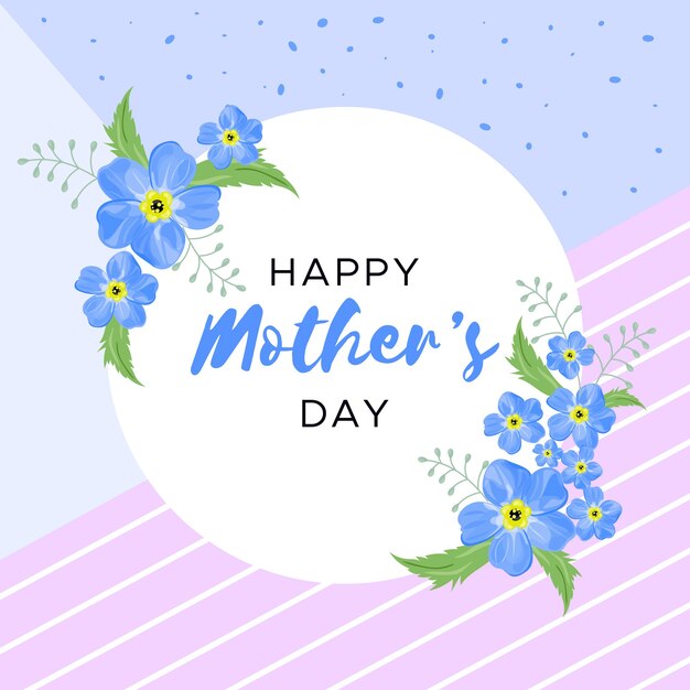 Floral mother's day with greeting