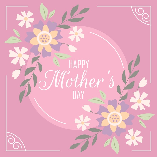 Floral mothers day concept