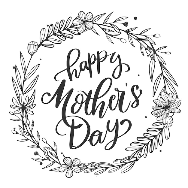 Floral mothers day design