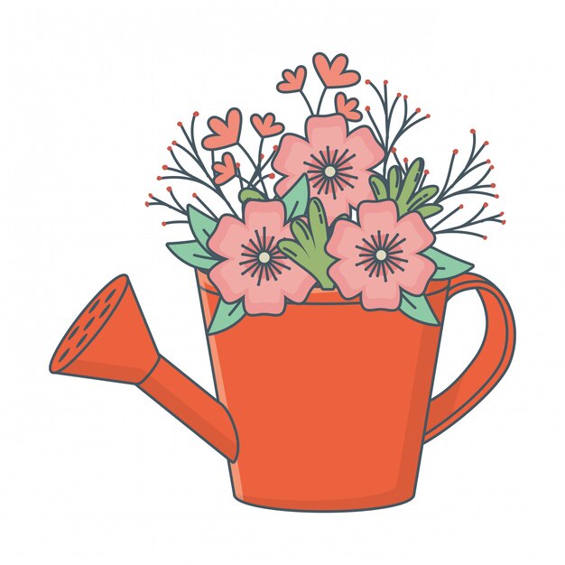 Floral nature flowers cartoon