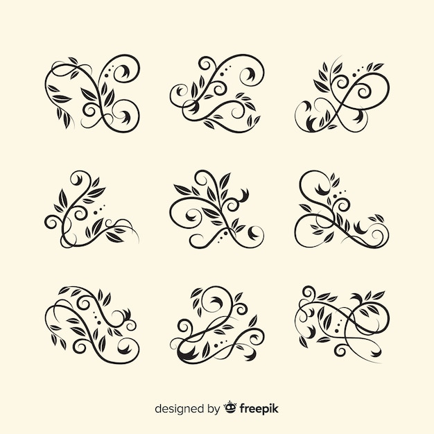 Floral ornament pack