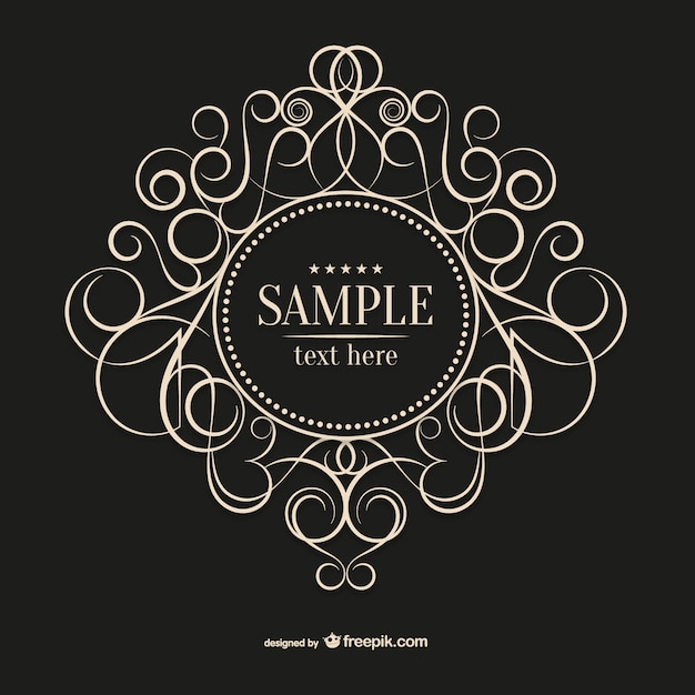 Free Vector floral ornament