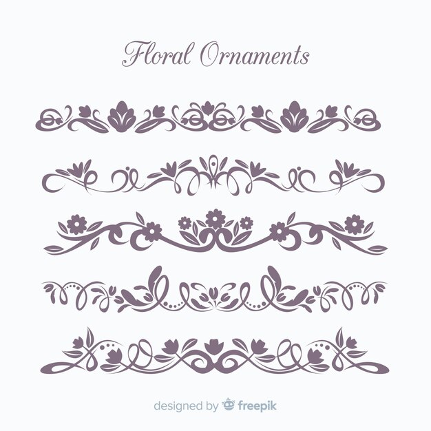 Floral ornaments collection