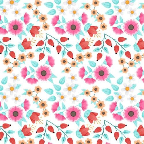 Floral pattern collection concept