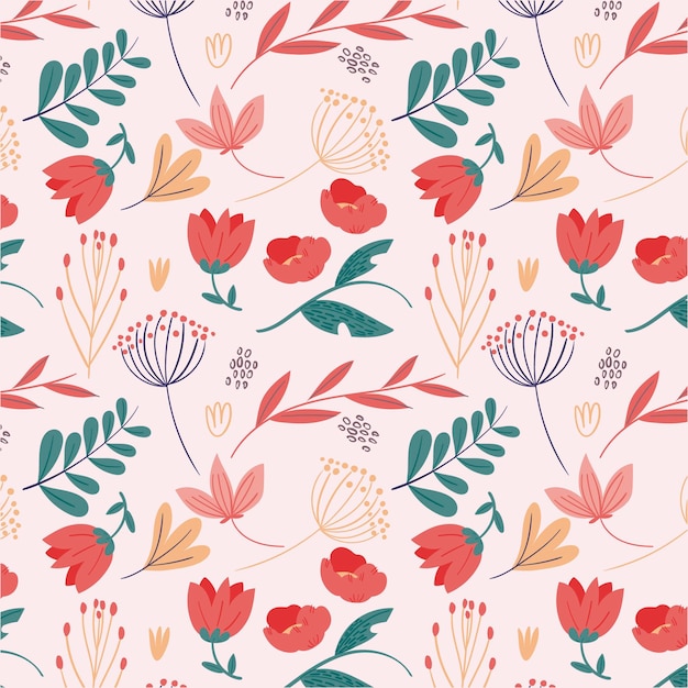 Free Vector floral pattern concept