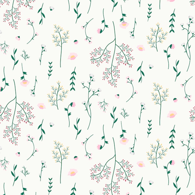 Free Vector floral patterned background