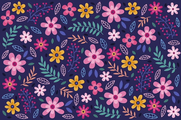 Floral seamless pattern daisy background