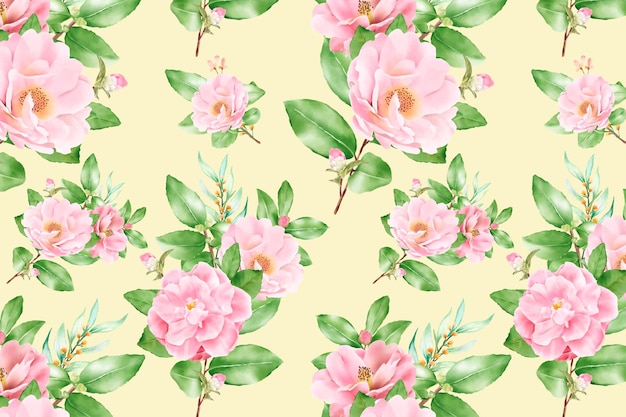 Floral seamless pattern floral blooming