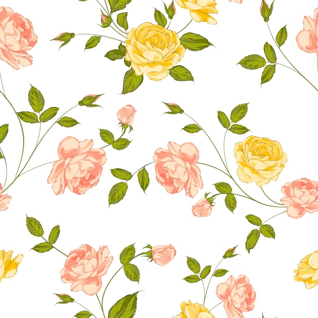 Floral seamless pattern.