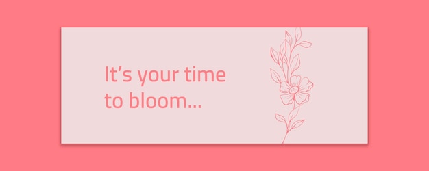 Free Vector floral spa facebook profile cover