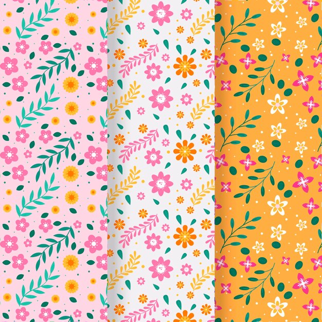 Floral spring pattern collection