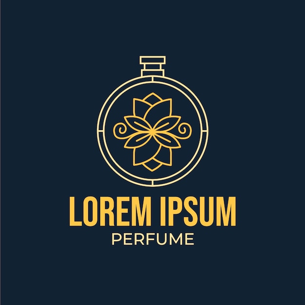 Floral style for perfume logo