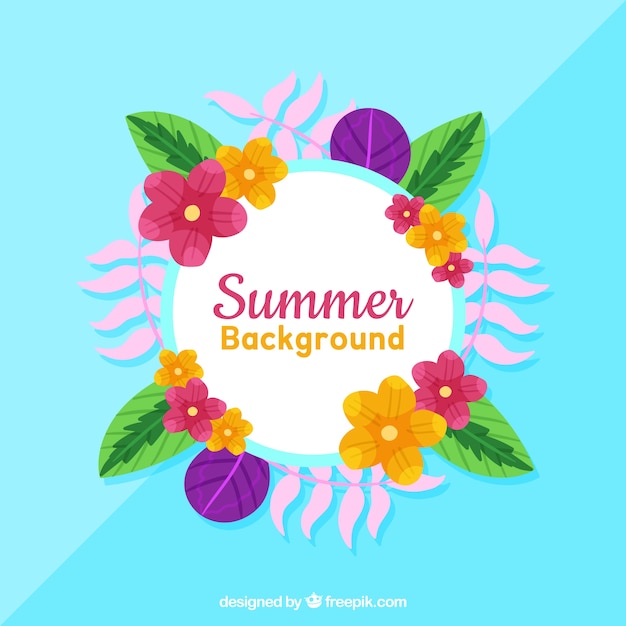 Floral summer background