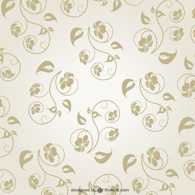 Floral swirls background