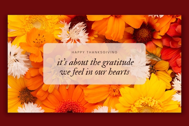 Floral thanksgiving quote desktop wallpaper