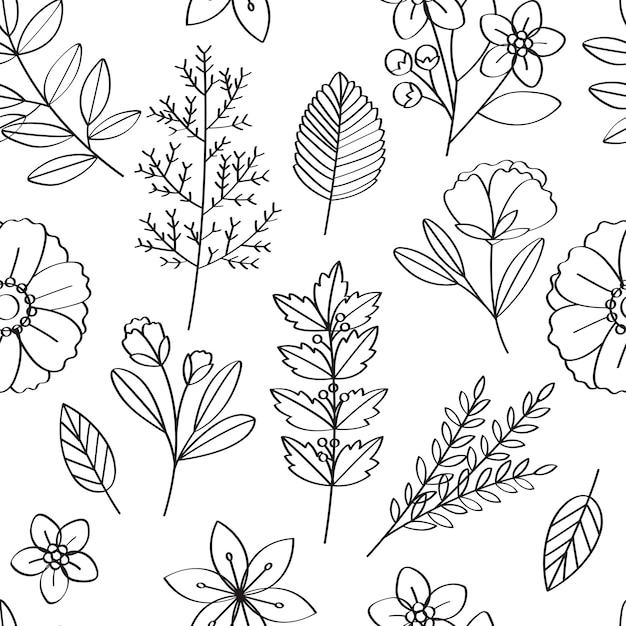 Floral Vector Pattern Design Illustration