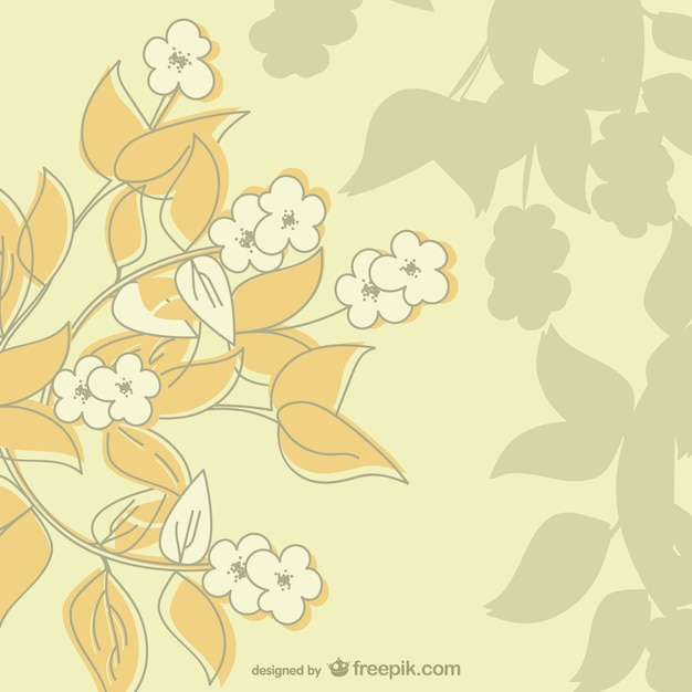 Floral wallpaper design 