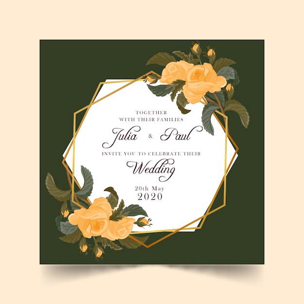 Floral Wedding Invitation