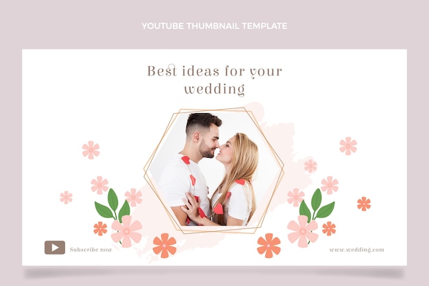 Floral wedding youtube thumbnail