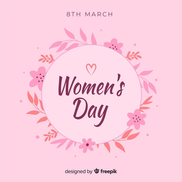 Floral women's day background