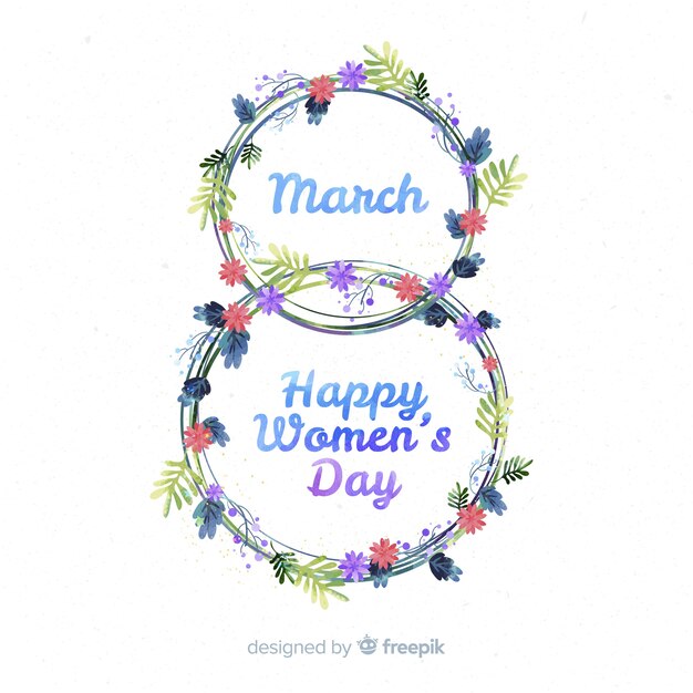 Free Vector floral women's day background