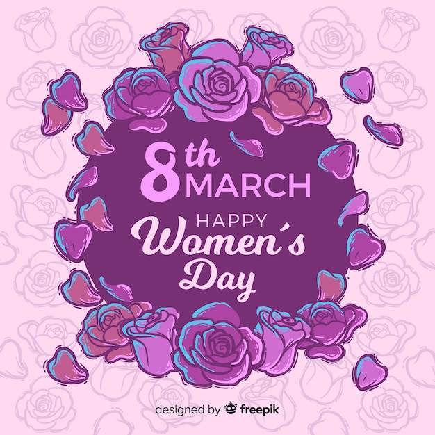 Floral women's day background