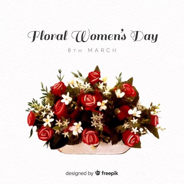 Free Vector floral women's day background