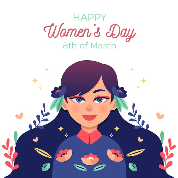 Free Vector floral women's day concept