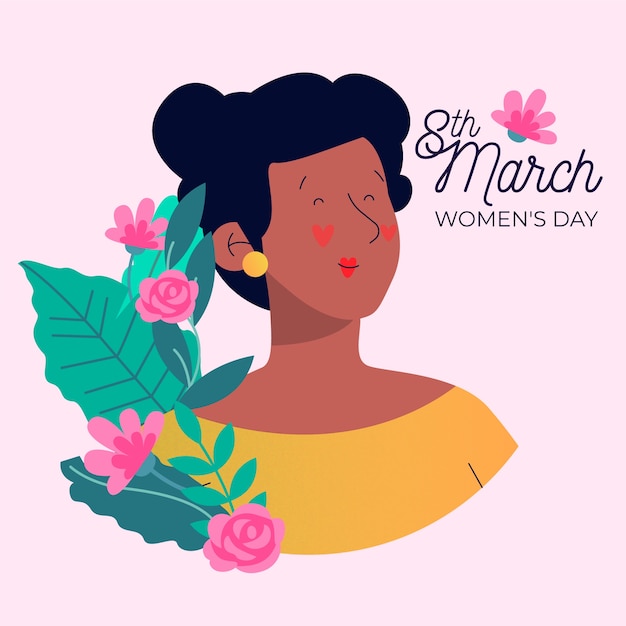 Floral womens day event celebration concept