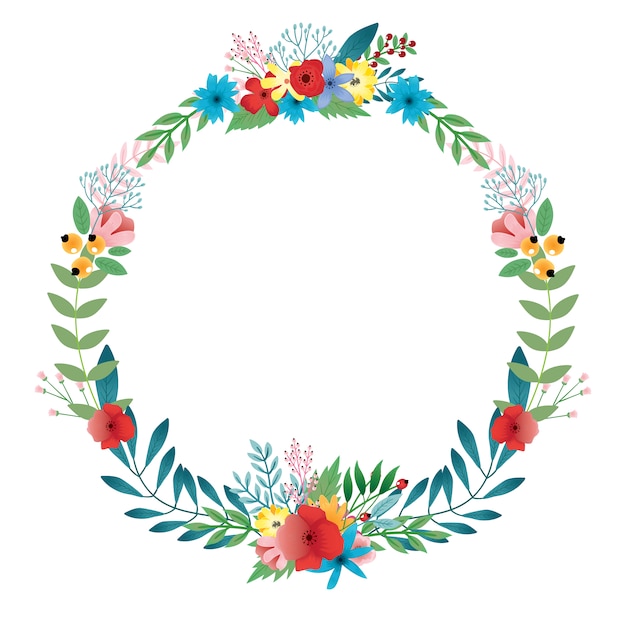 Floral wreath design