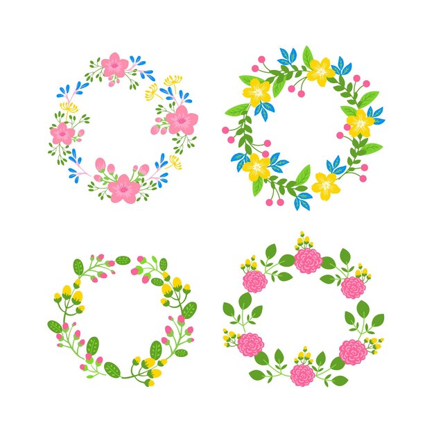 Floral wreaths collection