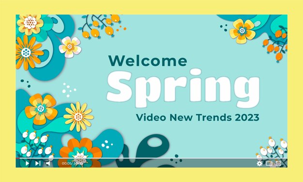 Floral youtube thumbnail for spring celebration