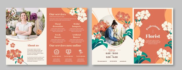 Florist brochure template