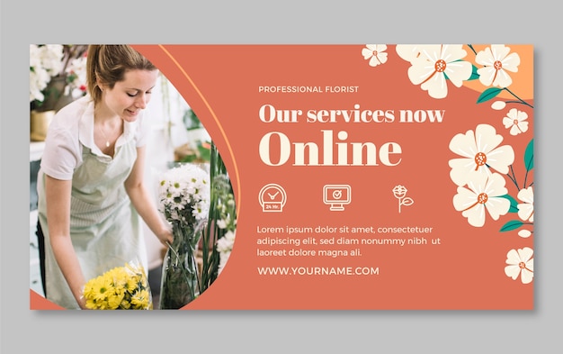 Florist social media promo template