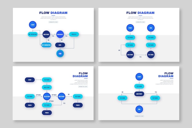 Flow diagram infographic