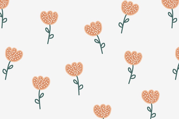 Free vector flower background desktop wallpaper, cute vector